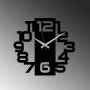 WALLXPERT Dekorativni metalni zidni sat Numbers black - slika 4