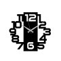 WALLXPERT Dekorativni metalni zidni sat Numbers black - slika 5