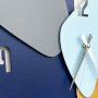 WALLXPERT Dekorativni metalni zidni sat Asr 1 multicolor - slika 3