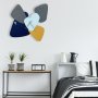 WALLXPERT Dekorativni metalni zidni sat Asr 1 multicolor - slika 4