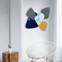 WALLXPERT Dekorativni metalni zidni sat Asr 1 multicolor - slika 5