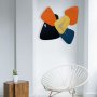 WALLXPERT Dekorativni metalni zidni sat Asr 2 multicolor - slika 5