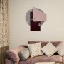 WALLXPERT Dekorativni metalni zidni sat Ecir 1 multicolor - slika 2