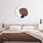WALLXPERT Dekorativni metalni zidni sat Meymene 1 multicolor - slika 4