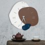 WALLXPERT Dekorativni metalni zidni sat Meymene 1 multicolor - slika 1