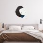 WALLXPERT Dekorativni metalni zidni sat Meymene 2 multicolor - slika 4