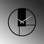 WALLXPERT Dekorativni metalni zidni sat Fora black - slika 4