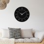WALLXPERT Dekorativni metalni zidni sat Seven Love black - slika 3