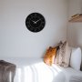 WALLXPERT Dekorativni metalni zidni sat Seven Love black - slika 5