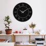 WALLXPERT Dekorativni metalni zidni sat Seven Love black - slika 2