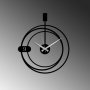 WALLXPERT Dekorativni metalni zidni sat Decorative black - slika 4