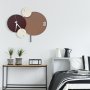 WALLXPERT Dekorativni metalni zidni sat Felah 1 multicolor - slika 4