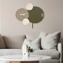 WALLXPERT Dekorativni metalni zidni sat Felah 2 multicolor - slika 5