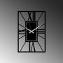 WALLXPERT Dekorativni metalni zidni sat Striped black - slika 4