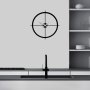 WALLXPERT Dekorativni metalni zidni sat Simple black - slika 4