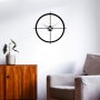 WALLXPERT Dekorativni metalni zidni sat Simple black - slika 2