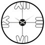 WALLXPERT Dekorativni metalni zidni sat Mali black - slika 5