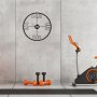 WALLXPERT Dekorativni metalni zidni sat Mali black - slika 2