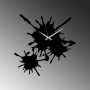WALLXPERT Dekorativni metalni zidni sat Stain black - slika 4