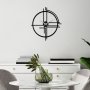 WALLXPERT Dekorativni metalni zidni sat Unique black - slika 3