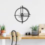 WALLXPERT Dekorativni metalni zidni sat Unique black - slika 2