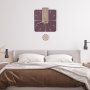 WALLXPERT Dekorativni metalni zidni sat Dalalet 1 multicolor - slika 4