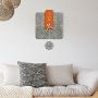 WALLXPERT Dekorativni metalni zidni sat Dalalet 2 multicolor - slika 1