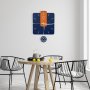 WALLXPERT Dekorativni metalni zidni sat Dalalet 3 multicolor - slika 5
