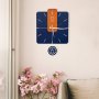 WALLXPERT Dekorativni metalni zidni sat Dalalet 3 multicolor - slika 1