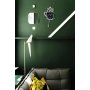 WALLXPERT Dekorativni metalni zidni sat Coffee Cup Silver - slika 2