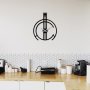 WALLXPERT Dekorativni metalni zidni sat Intricate black - slika 3