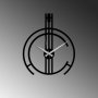 WALLXPERT Dekorativni metalni zidni sat Intricate black - slika 4