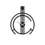 WALLXPERT Dekorativni metalni zidni sat Intricate black - slika 5