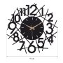 WALLXPERT Dekorativni metalni zidni sat Lineal Black 1 - slika 3