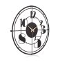 WALLXPERT Dekorativni metalni zidni sat Netro New Black - slika 2