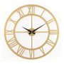 WALLXPERT Dekorativni metalni zidni sat Romantal New Gold - slika 2