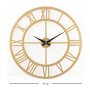 WALLXPERT Dekorativni metalni zidni sat Romantal New Gold - slika 3