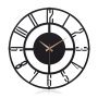 WALLXPERT Dekorativni metalni zidni sat Bunnela 08 black - slika 2