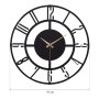 WALLXPERT Dekorativni metalni zidni sat Bunnela 08 black - slika 4