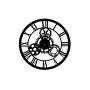 WALLXPERT Dekorativni metalni zidni sat Davin Clock black - slika 4