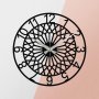 WALLXPERT Dekorativni metalni zidni sat Enzoclock S009 black - slika 1
