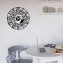 WALLXPERT Dekorativni metalni zidni sat Enzoclock S025 black - slika 3