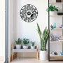WALLXPERT Dekorativni metalni zidni sat Enzoclock S025 black - slika 4