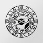 WALLXPERT Dekorativni metalni zidni sat Enzoclock S025 black - slika 5