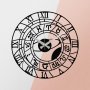 WALLXPERT Dekorativni metalni zidni sat Enzoclock S025 black - slika 1