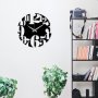 WALLXPERT Dekorativni metalni zidni sat Enzoclock S001 black - slika 3
