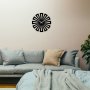 WALLXPERT Dekorativni metalni zidni sat Enzoclock S003 black - slika 3