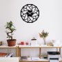 WALLXPERT Dekorativni metalni zidni sat Enzoclock S007 black - slika 3