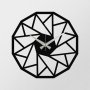 WALLXPERT Dekorativni metalni zidni sat Enzoclock S007 black - slika 5