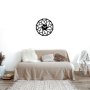 WALLXPERT Dekorativni metalni zidni sat Enzoclock S007 black - slika 2